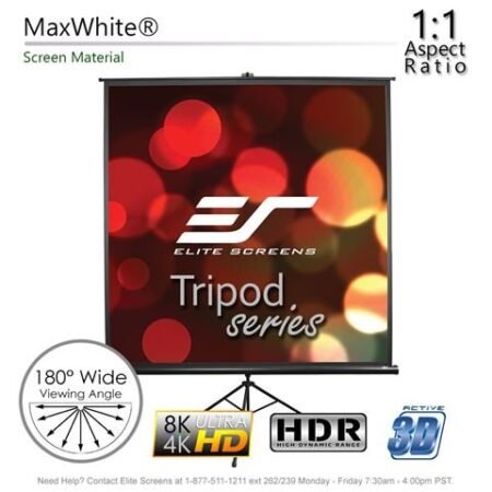 Projektor platno ELITE SCREENS Tripod/1:1/203x203/belo
