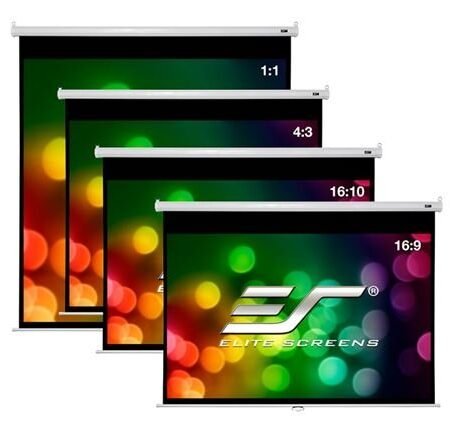 Projektor platno ELITE SCREENS zidno/16:9/167x298/crno