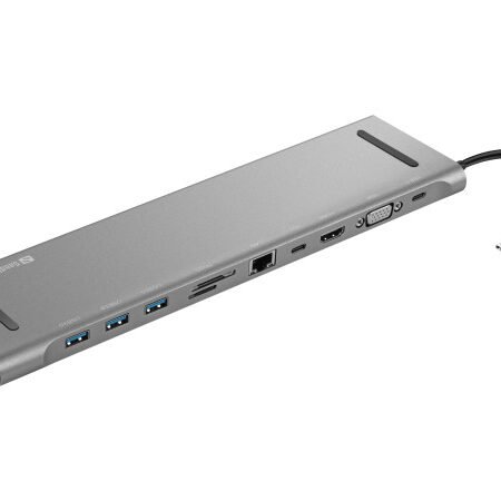 Docking station Sandberg 10in1 USB-C - HDMI/VGA/LAN/3xUSB 3.0/USB C 136-31