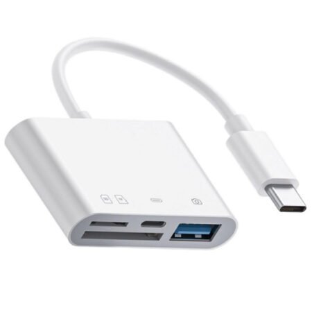 ÄŚitač kartica Kettz 4u1 USB Type C beli