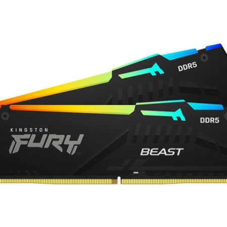RAM DDR5 Kingston 64GB (2x32GB) 6400Mt/s FURY Beast RGB EXPO KF564C32BBEAK2-64