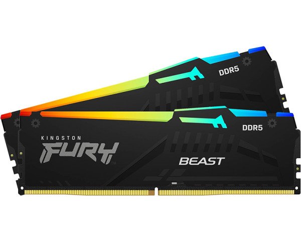 RAM DDR5 Kingston 64GB (2x32GB) 5600MHz Fury Beast RGB KF556C36BBEAK2-64