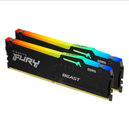 RAM DIMM DDR5 32GB (2x16) 5600 Kingston Fury Beast RGB, KF556C36BBEAK2-32