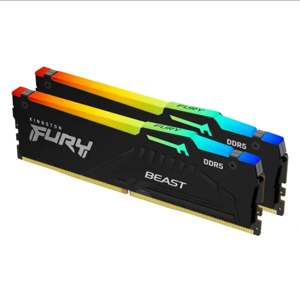 RAM DIMM DDR5 32GB (2x16) 5600 Kingston Fury Beast RGB, KF556C36BBEAK2-32