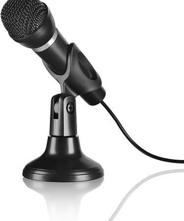 MIKROFON Speedlink CAPO 3.5mm jack, desk&hand, black