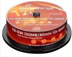 CD-RW/mediarange/1K  25kom u pakovanju