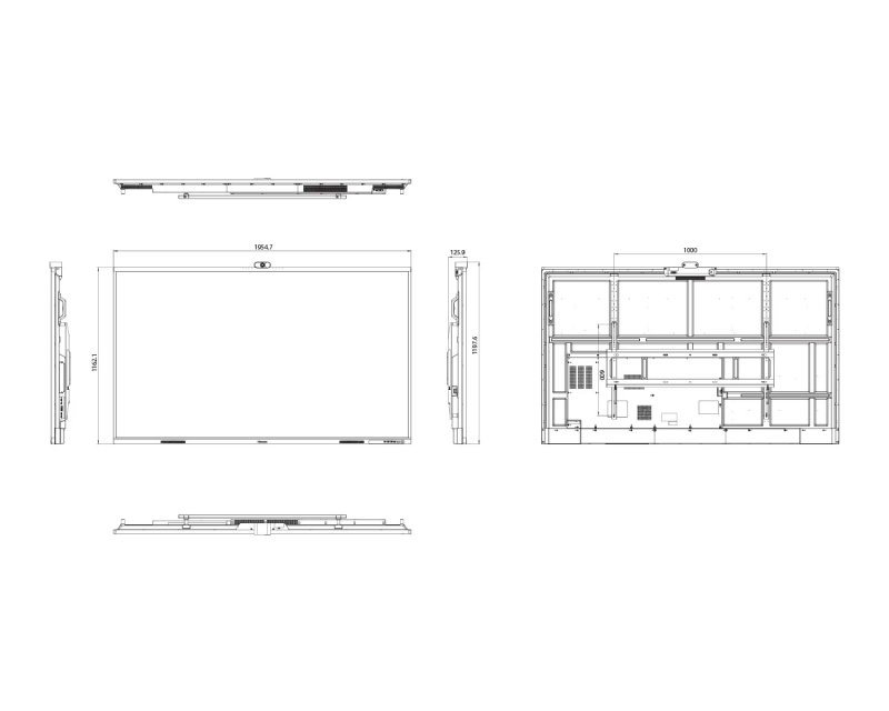 86 inča 86WM6FE 4K UHD LED 400 nita Interactive Display sa kamerom