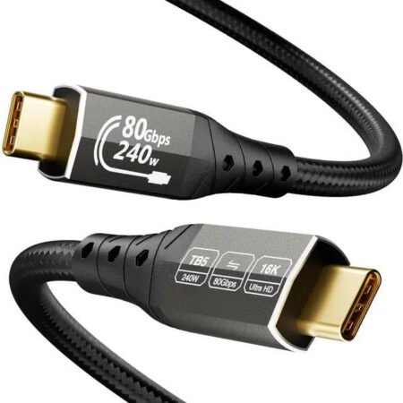 Kabl USB4 V2.0 USB C-CM/M Thunderbolt 5/4, 80Gbps/PD 16K@60Hz 8K@120Hz, 2m, crni