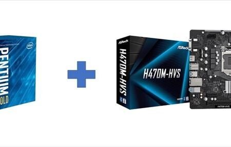 CPU INT Pentium G6400 + MBO 1200 ASR H470M-HVS