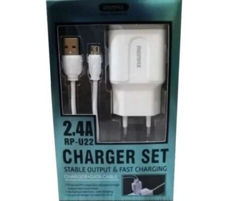 SET: Strujni FAST punjac 2,4A 2xUSB + iphone beli, 1m REMAX