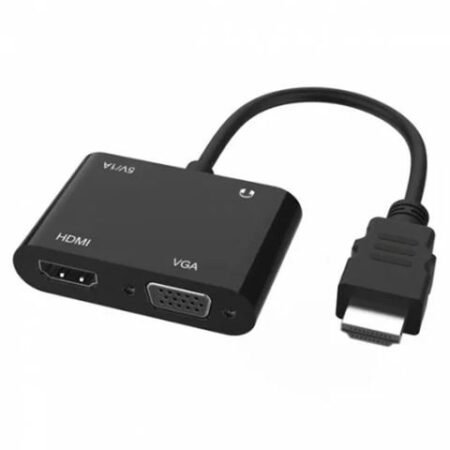 Adapter HDMI na HDMI+VGA+TIP C+AUDIO Linkom
