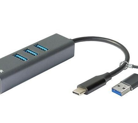 D-Link USB-C/USB to Gb Eth Adapter with 3 USB Ports DUB-2332