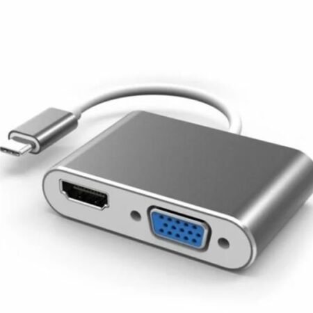 Adapter-konvertor TIP C(M) na HDMI(F) + VGA(F), Linkom