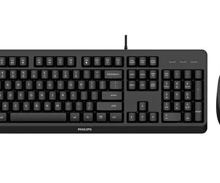 Tastatura + Miš Philips SPT6207BL žična crna