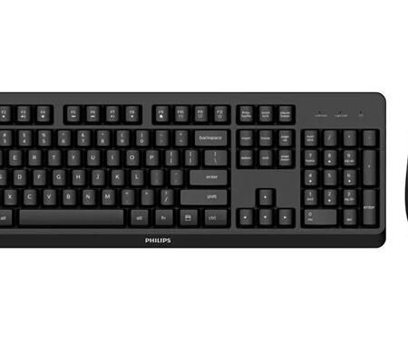 Tastatura + Miš Philips SPT6307BL wireless crna