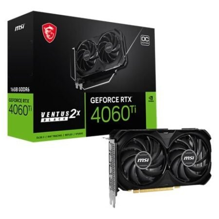 VGA MSI RTX 4060TI VENTUS BLACK 2X 16G OC