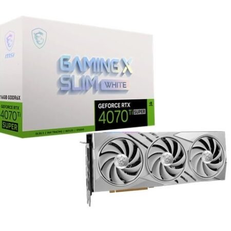 VGA MSI RTX 4070 TI SUPER 16G GAMING X SLIM White