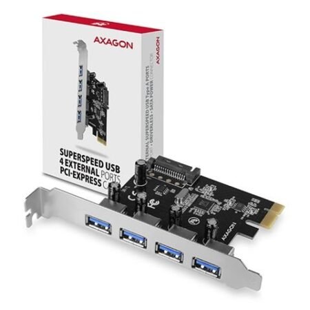 Kontroler PCIe 4-port USB 3.2Gen1 AXAGON PCEU-430VL