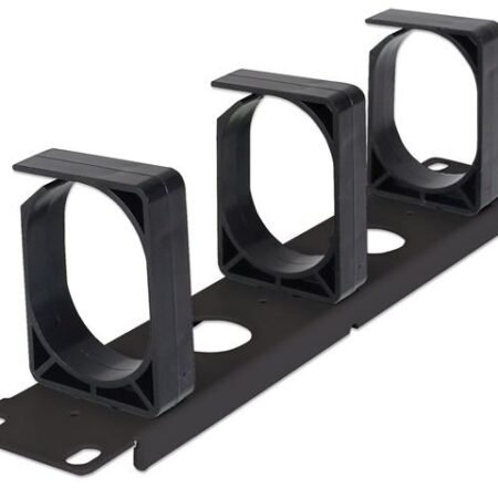 Intellinet 10'' panel za upravljanje kablovima, 1U, 3 prstena, crni