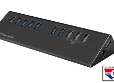 HUB LC Power LC-HUB-ALU-2B-10 USB3.0 Aluminium
