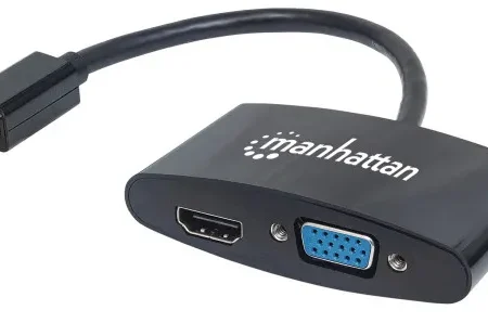Adapter Manhattan 152709 Mini DisplayPort/M - HDMI/VGA F Crni