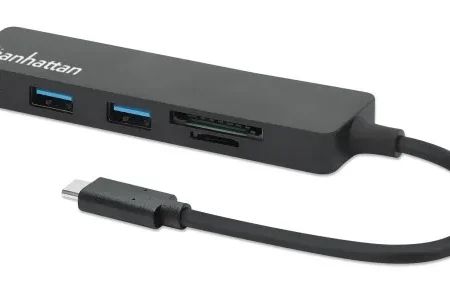 USB-C HUB 3port Manhattan 164948 3.2 G1/5Gbps/CR/Crni