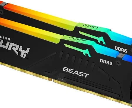 RAM DIMM DDR5 16GB (2x8GB) 5600MHz Kingston FURY Beast RGB KF556C40BBAK2-16