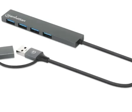 USB-C/USB-A HUB 4port Manhattan 181006 4xUSB-A 3.2/5Gbps/Crni