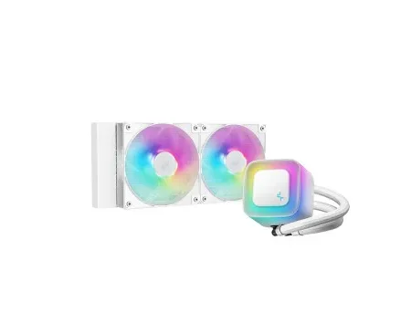 CPU Hladnjak DeepCool LE240 V2 ARGB Belo, R-LE240-WHAMMN-G-2