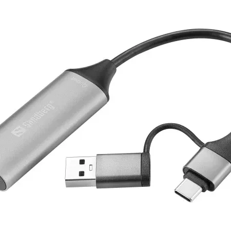 Adapter HDMI capture na USB-C/A Sandberg 136-70