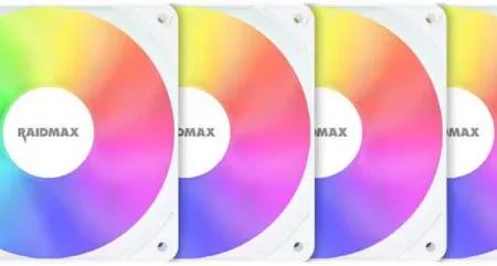 Ventilator 4x 120mm kit Raidmax Infinity X-Air White ARGB , NV-X120FWDC4