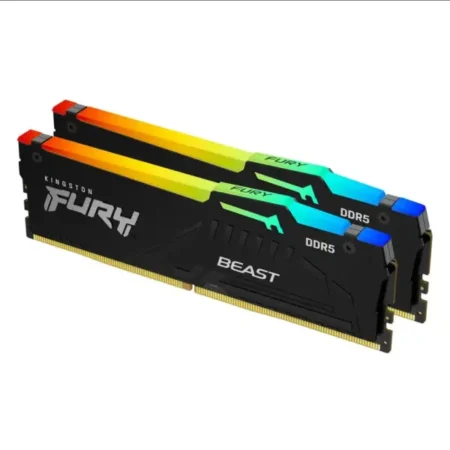 RAM DIMM DDR5 32GB (2x16) 5600 Kingston Fury Beast RGB, KF556C36BBEAK2-32