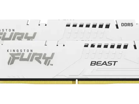 RAM DIMM DDR5 32GB (2x16GB) 5200MHz Kingston Fury Beast White KF552C40BWK2-32