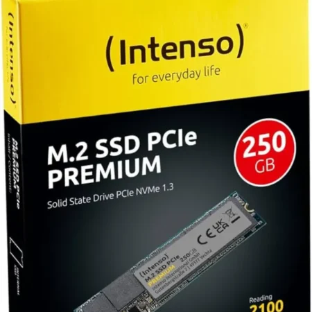 SSD M.2 NVMe Intenso Gen.3x4 250GB 3835440 Read 2100MBs/Write 1100MBs
