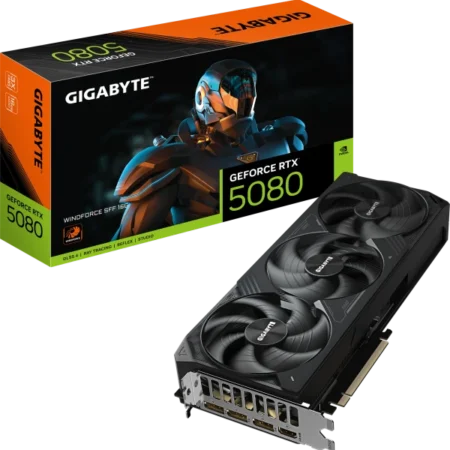 VGA Gigabyte RTX 5080 16GB Windforce SFF, GV-N5080WF3-16GD