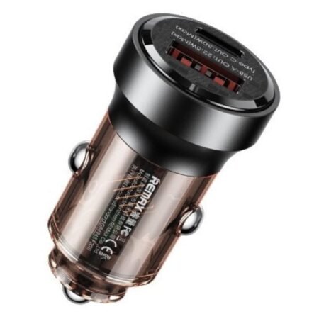 Auto punjač 1XUSB+1XTIP C QC 30W RCC338 crni