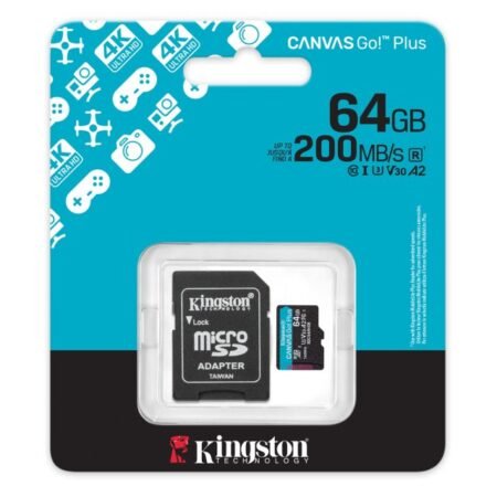 Memorijska kartica U3 V30 microSDXC 64GB Canvas Go Plus 200MB/s A2 + adapter SDCG4/64GB