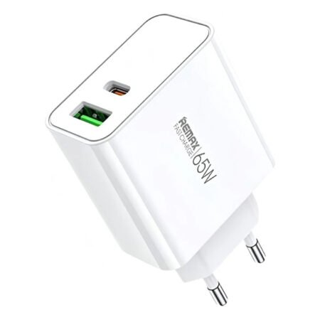 Strujni Fast punjač Kiddy 1xUSB3.0+1 xTIP C 65W RP-U125, beli