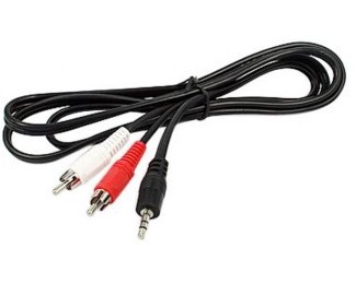 Kabl audio 3.5mm - 2xRCA 10m crni