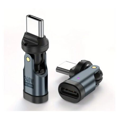 Rotirajuci USB-C (M/Ž) adapter, 240W,480Mbps, 540 stepeni rotacije