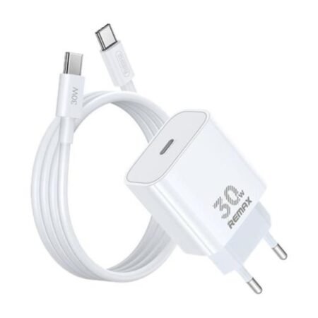 SET:Strujni punjac Figen 30W USB+TIP C+ kabl TIP C na TIP C RP-U71, REMAX