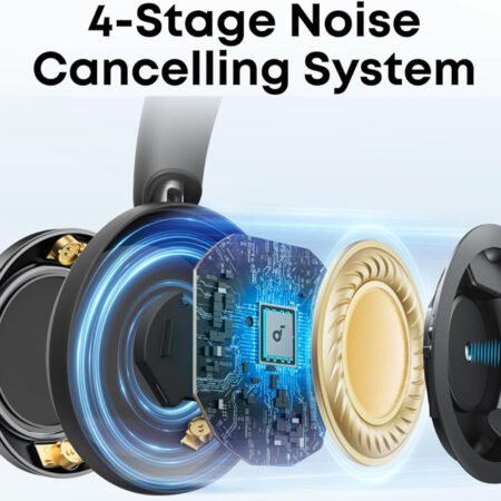 Soundcore Space One Pro ANC BT slušalice crne