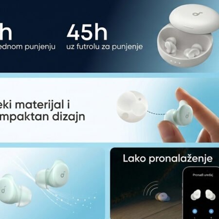 Soundcore Sleep A30 Noise Masking BT bežične bubice bele