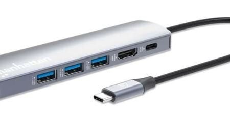 Manhattan USB-C PD 6-in-1 4K Multiport Hub