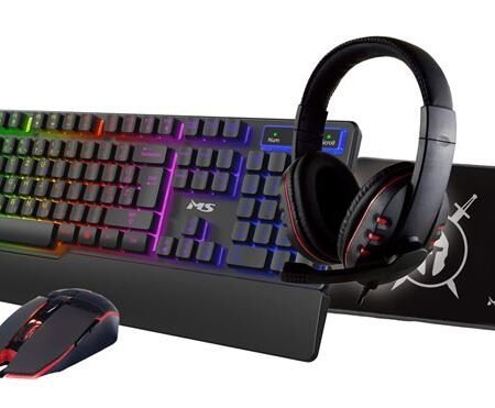 SET MS ELITE C501 4u1, tastatura, miš, slušalice, podloga