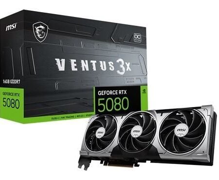 VGA MSI RTX 5080 16G VENTUS 3X OC