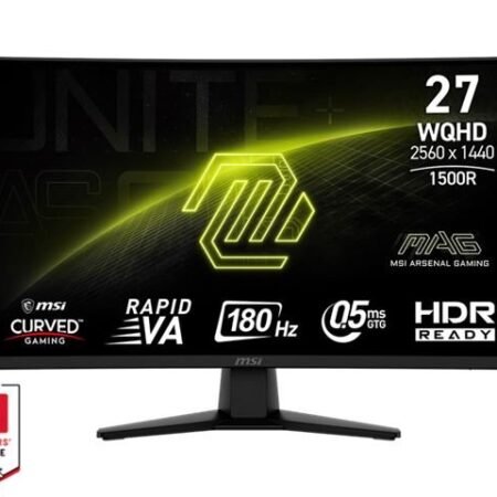 Monitor 27 MSI MAG 274CQF VA WQHD 180Hz DP/2XHDMI Zakrivljen