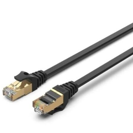 Innoptical Flat Network Cat 7 32 AWG SSTP Black 3m, Patch c.