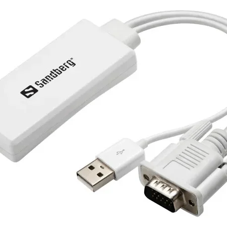Adapter konverter Sandberg VGA + Audio - HDMI FHD 508-78