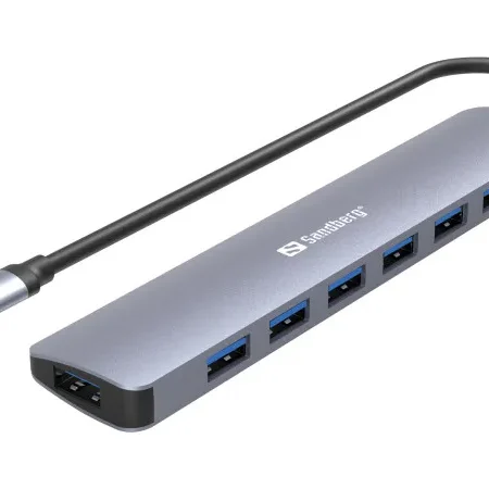USB HUB 7 port Sandberg USB C - USB 3.0 136-40